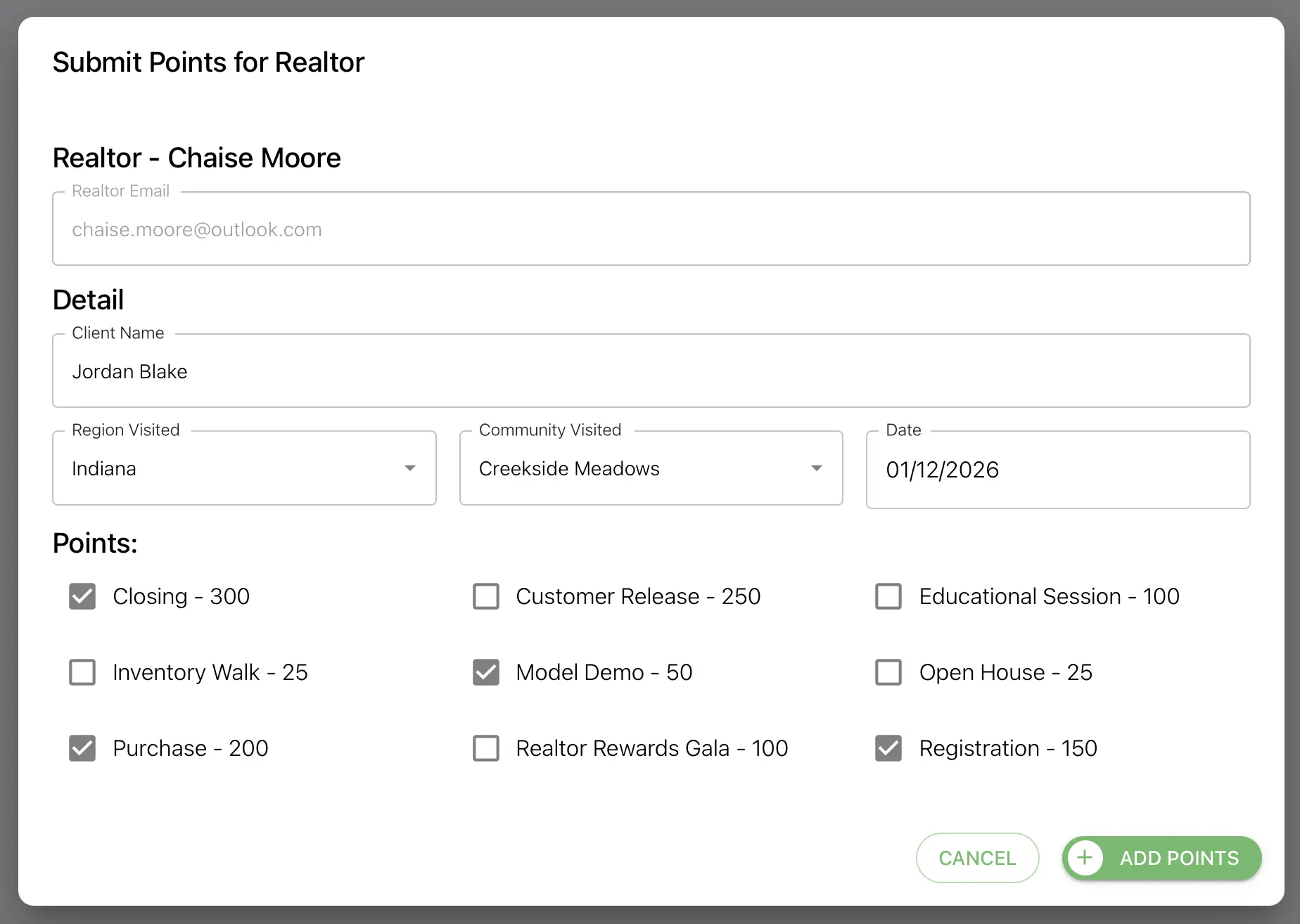 Submit and approve rewards in the dashboard